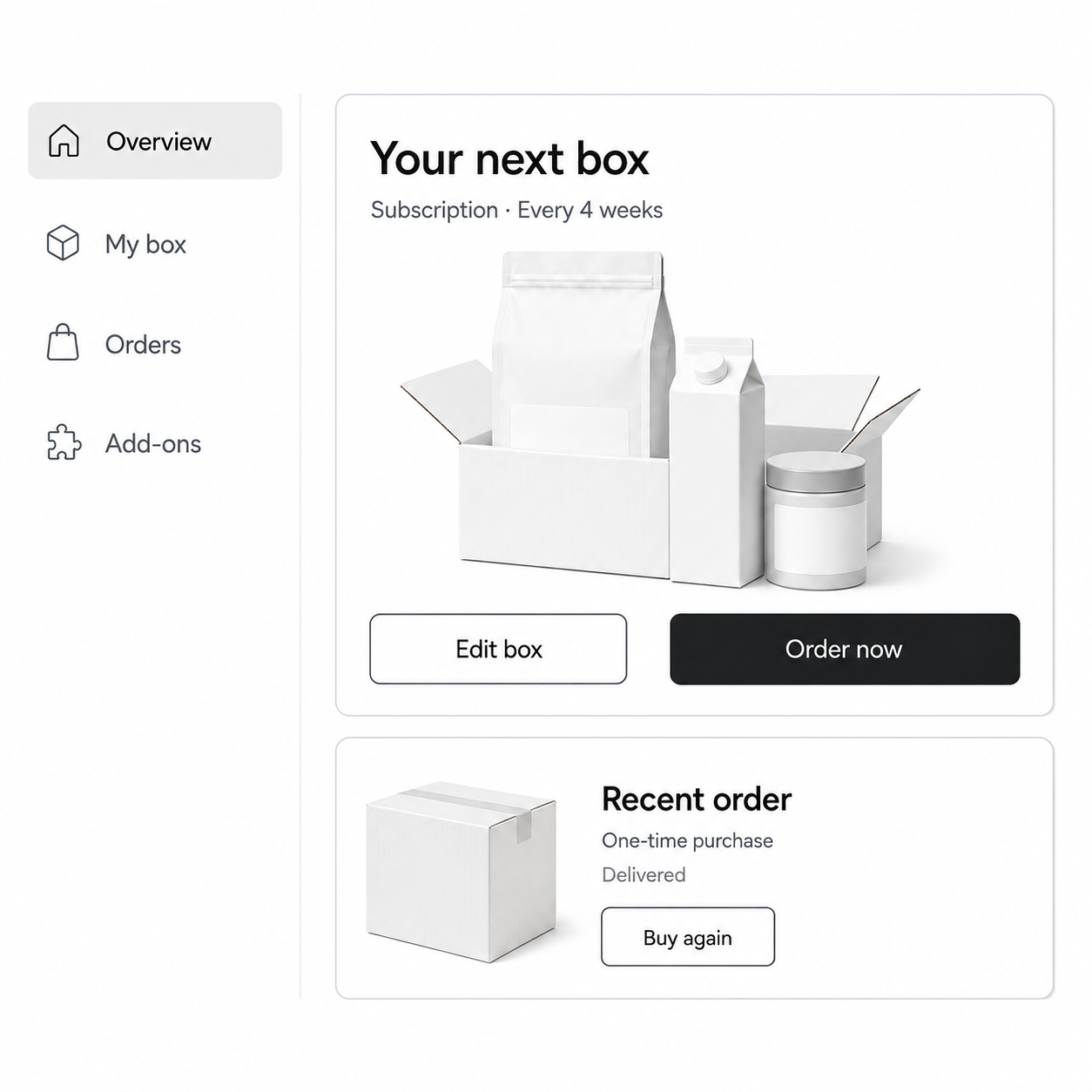 One account experience for every customer. example