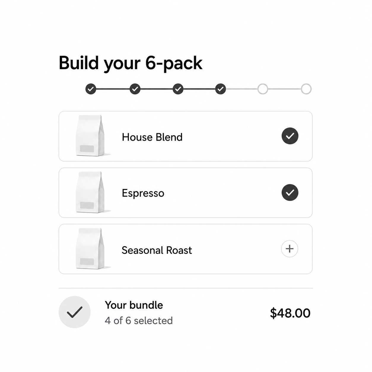 Bundles and offers example