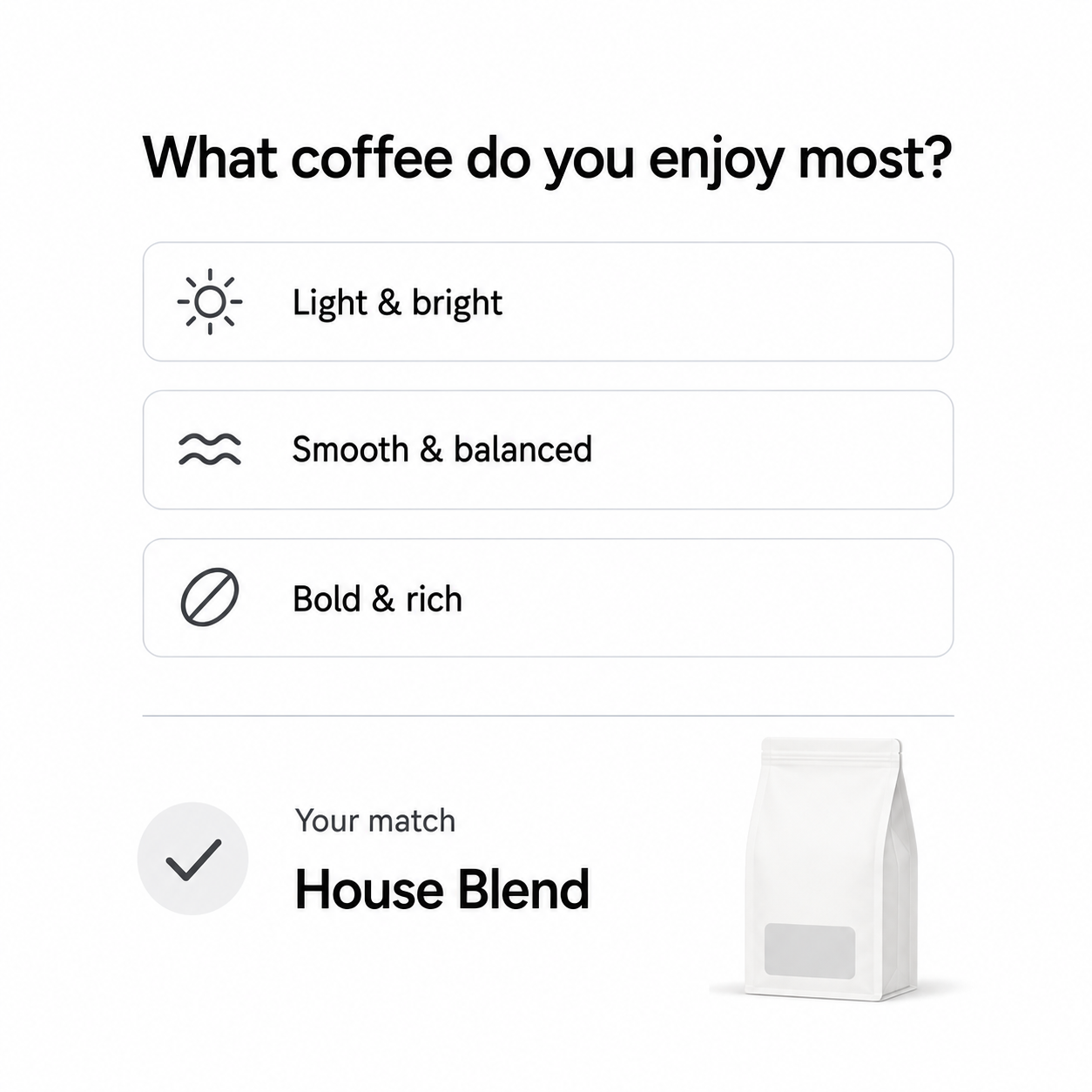 Guided shopping example